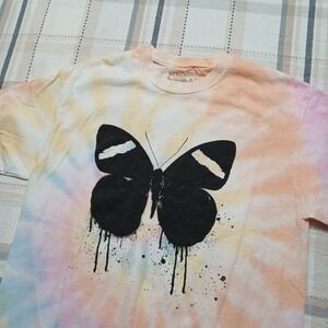 Ed Sheeran Mathematics Butterfly Tour Band Tie Dye T‎ Shirt Men's Size Medium